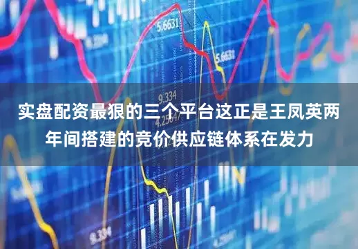 实盘配资最狠的三个平台这正是王凤英两年间搭建的竞价供应链体系在发力